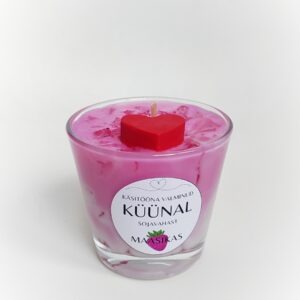 kuuvalge e-pood käsitööküünal sojavahaküünal kuuvalge