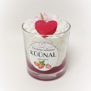 kuuvalge e-pood käsitööküünal sojavahaküünal kuuvalge