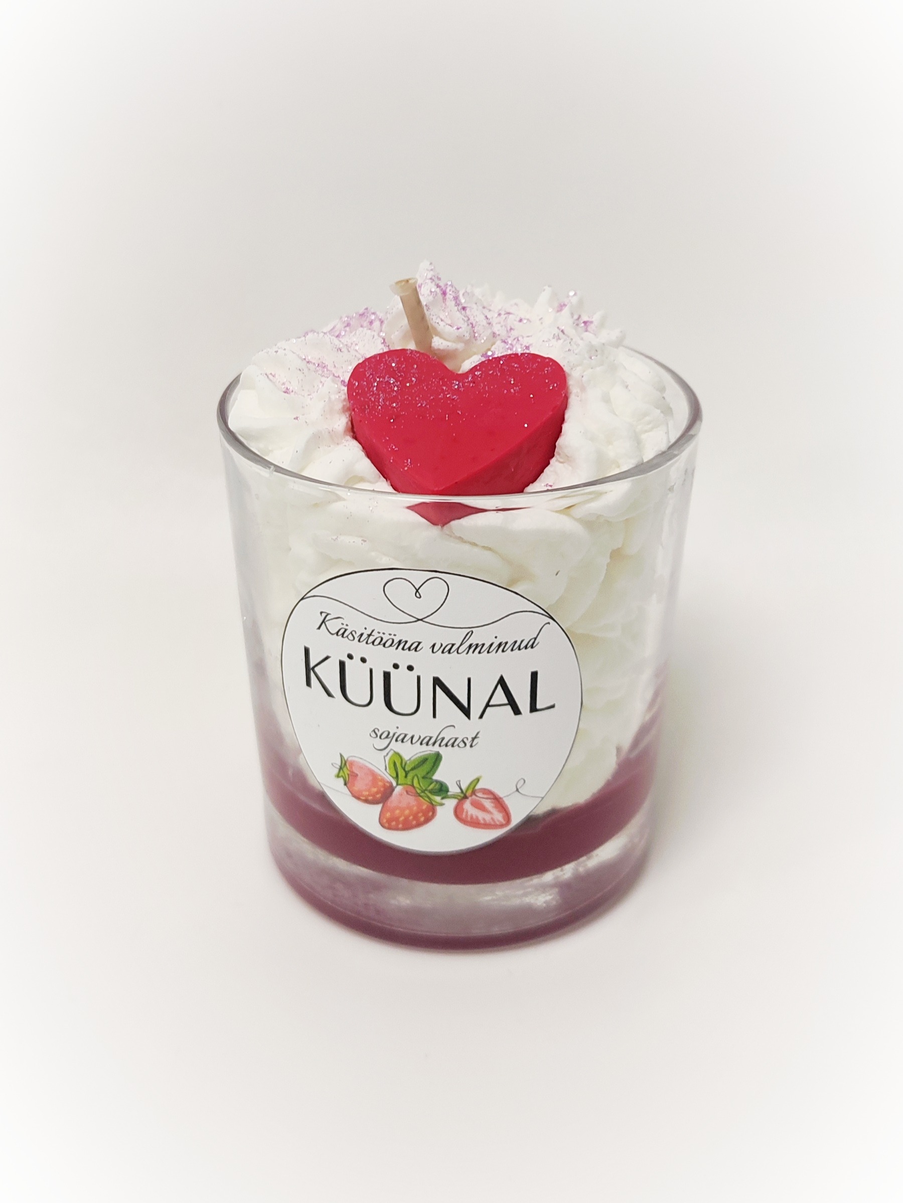 kuuvalge e-pood käsitööküünal sojavahaküünal kuuvalge