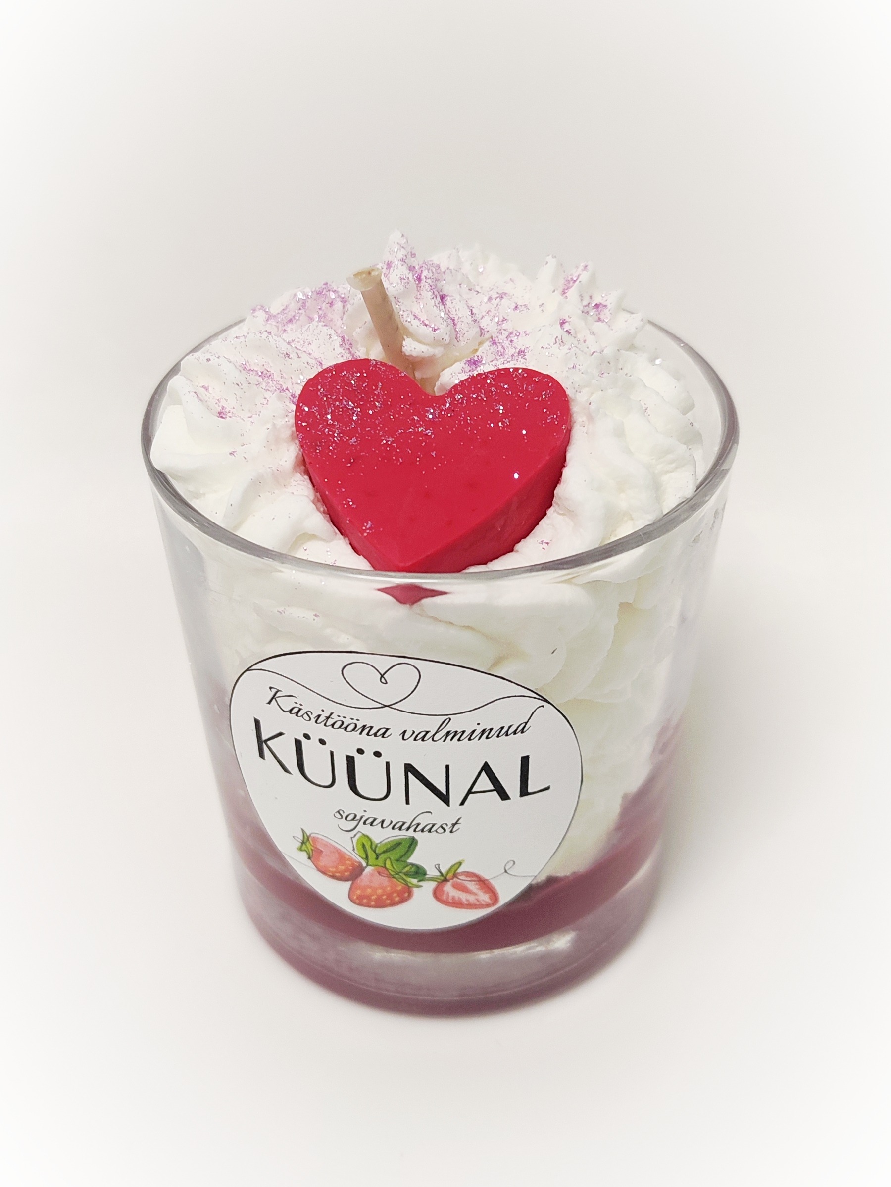 kuuvalge e-pood käsitööküünal sojavahaküünal kuuvalge