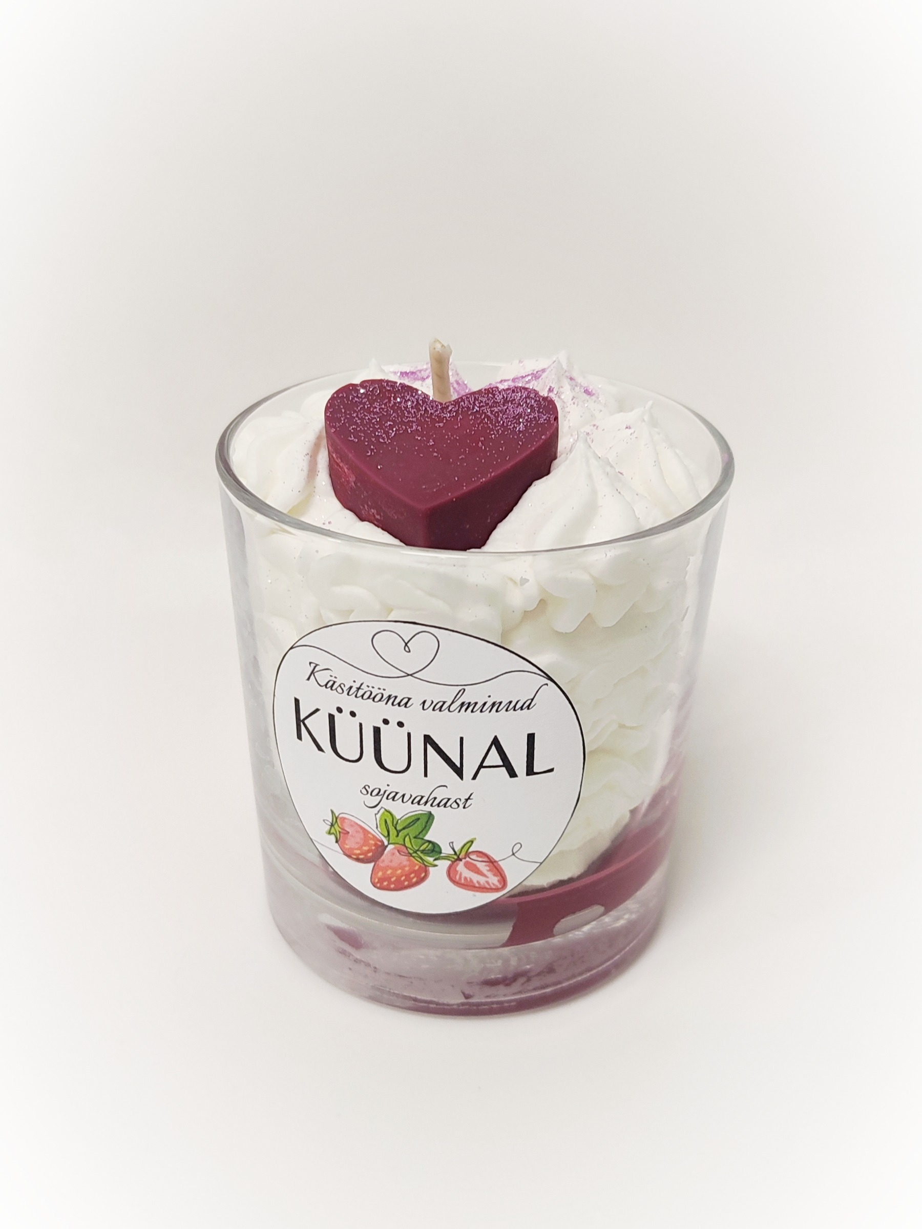 kuuvalge e-pood käsitööküünal sojavahaküünal kuuvalge