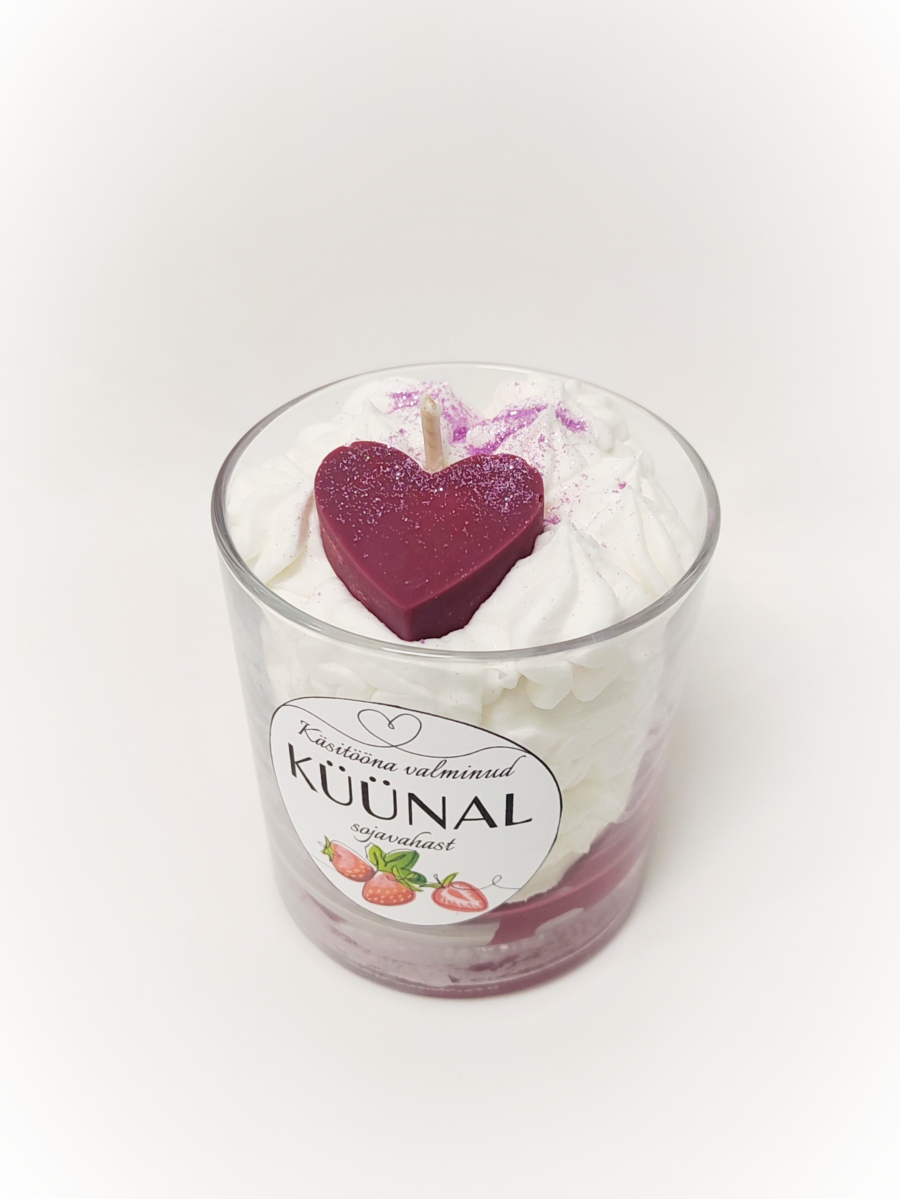 kuuvalge e-pood käsitööküünal sojavahaküünal kuuvalge