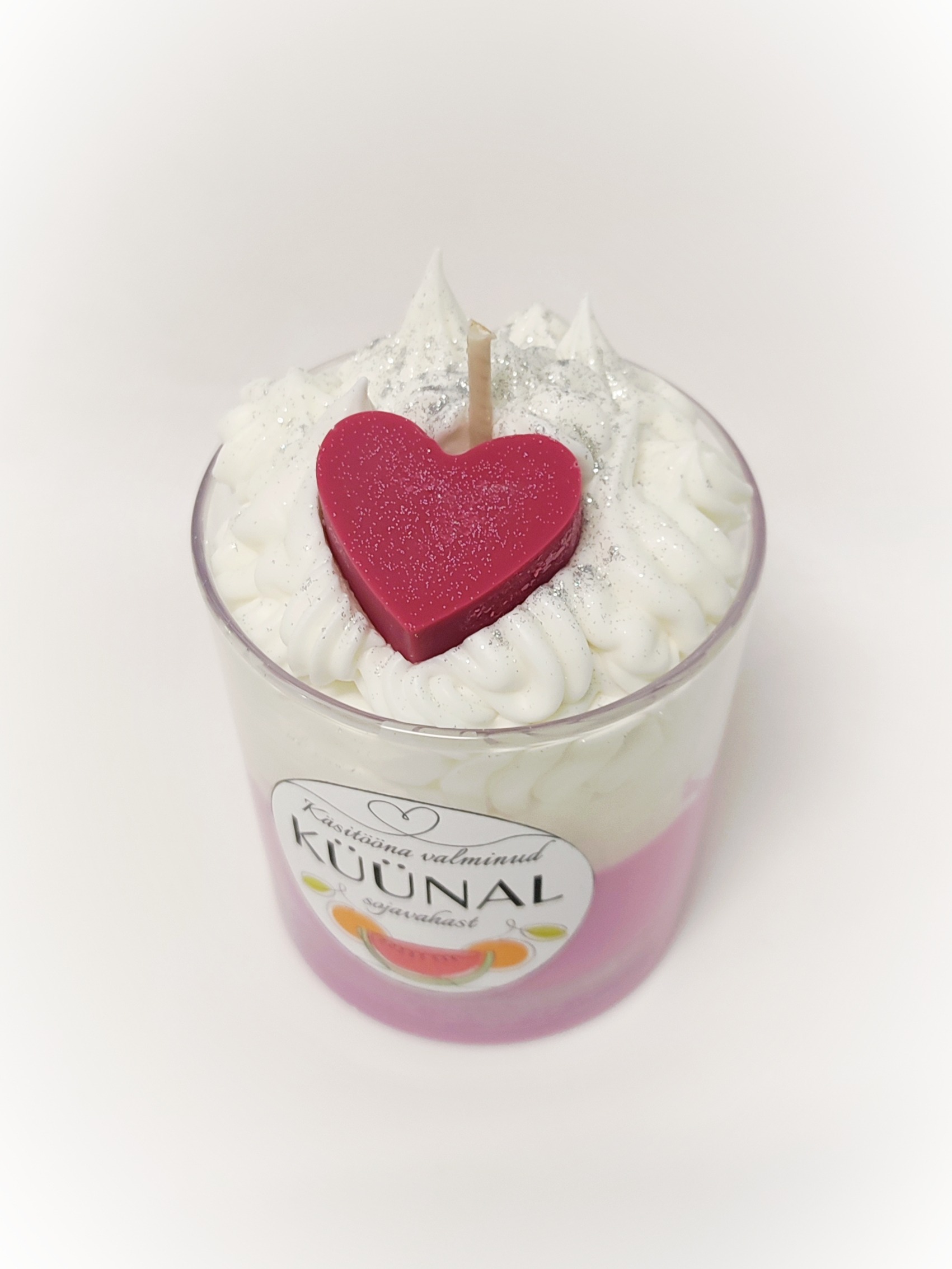 kuuvalge e-pood käsitööküünal sojavahaküünal kuuvalge