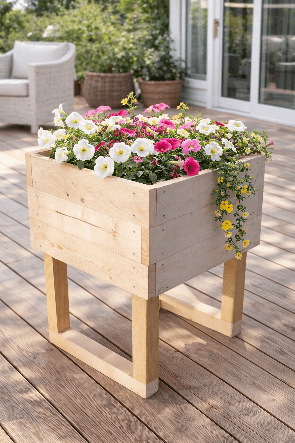 Puidust lillekast/taimekast
